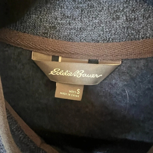 Men’s size small fleece lined mid weight pullover navy in excellent condition - Picture 5 of 5